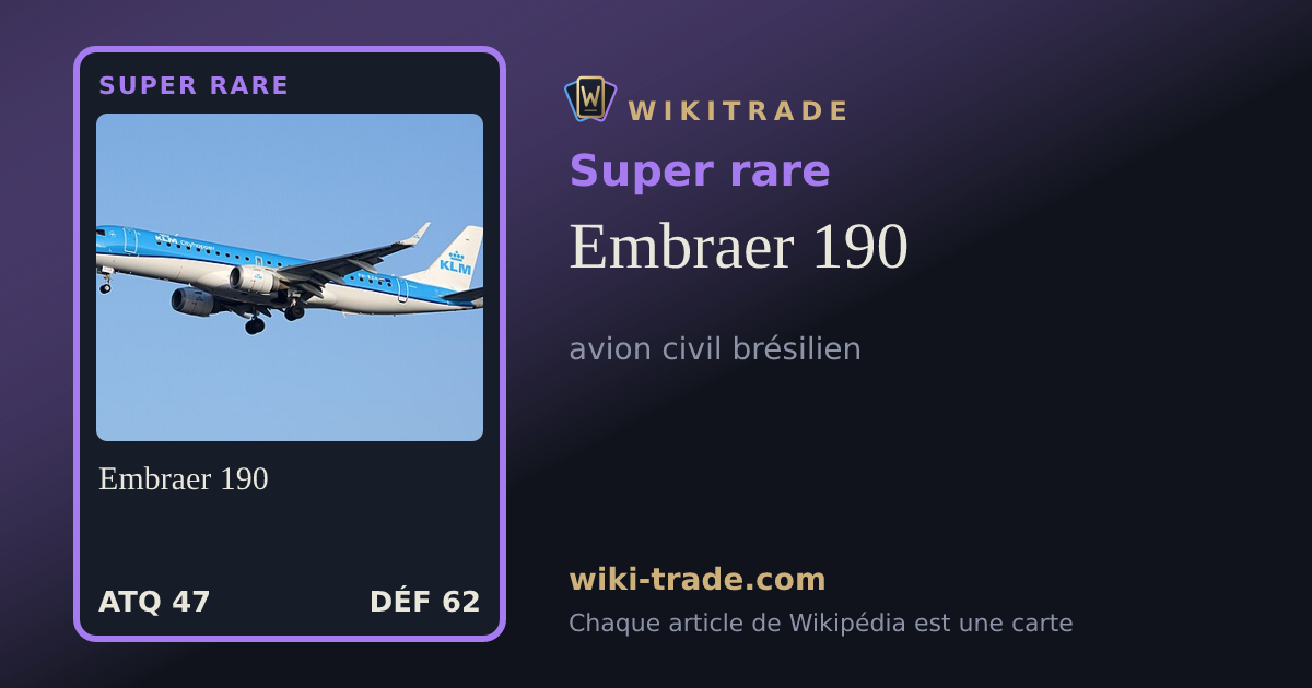 Embraer 190 — carte Super rare
