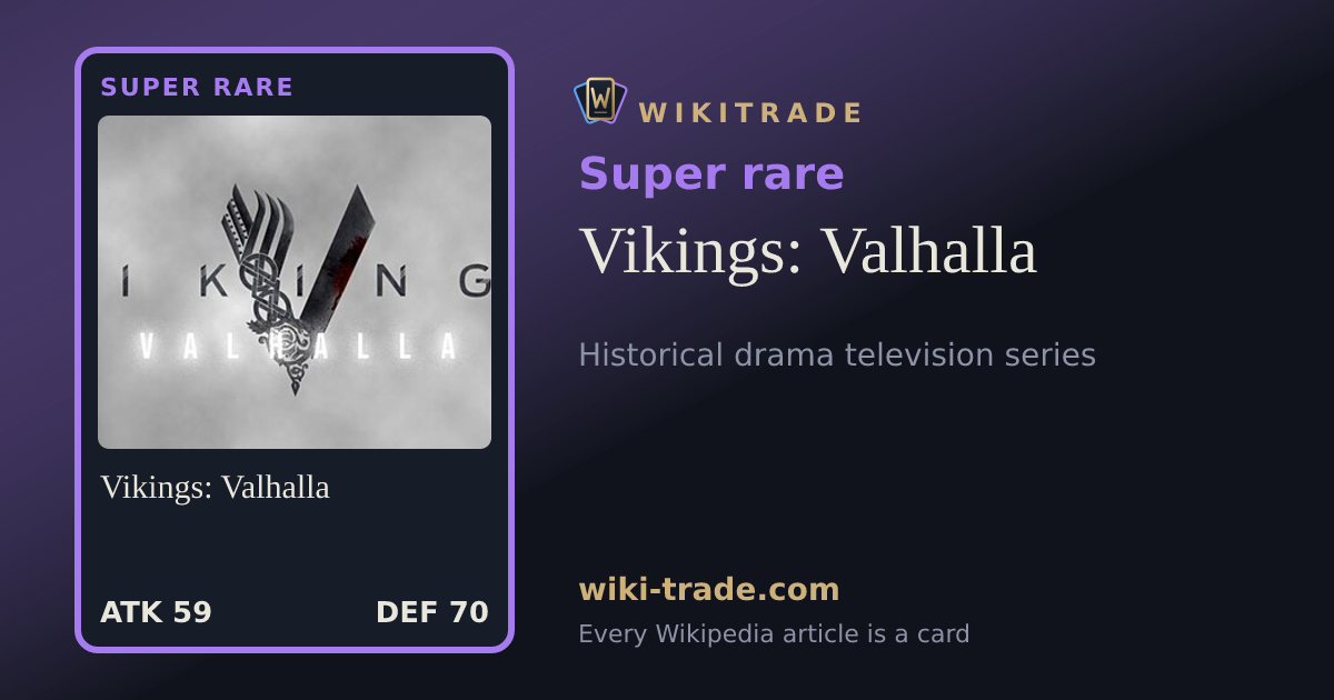 Vikings: Valhalla — Super rare card