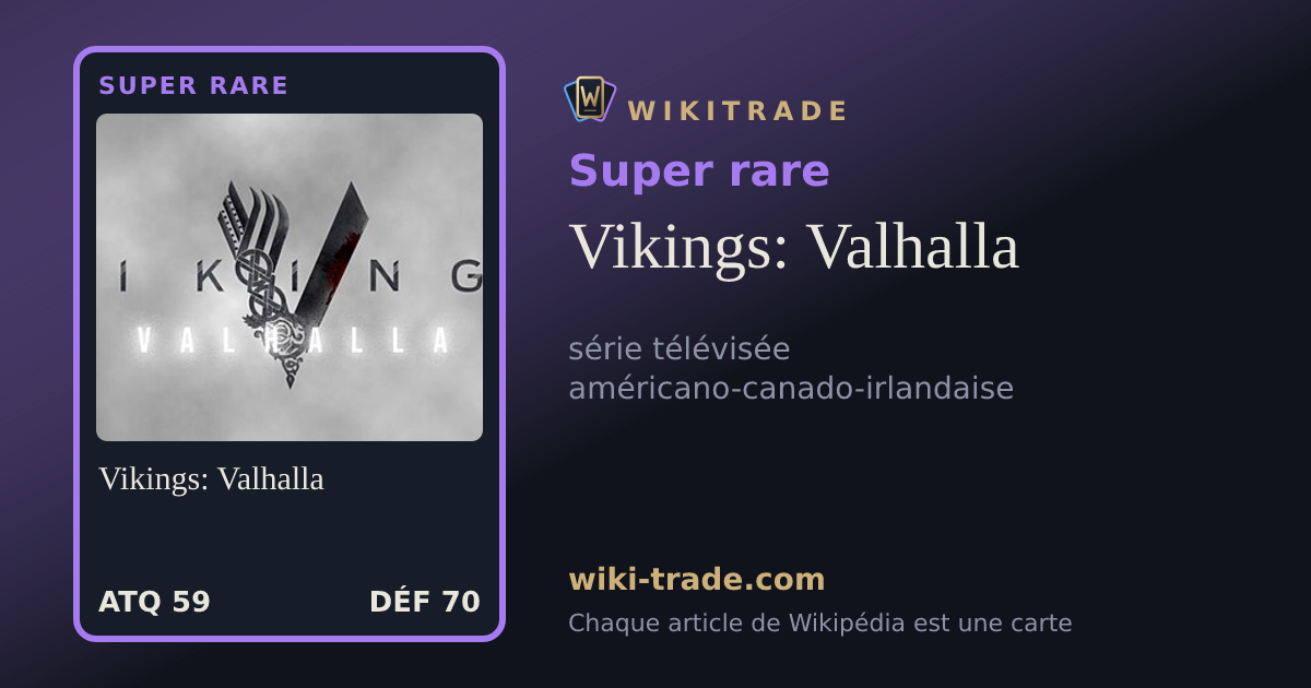 Vikings: Valhalla — carte Super rare