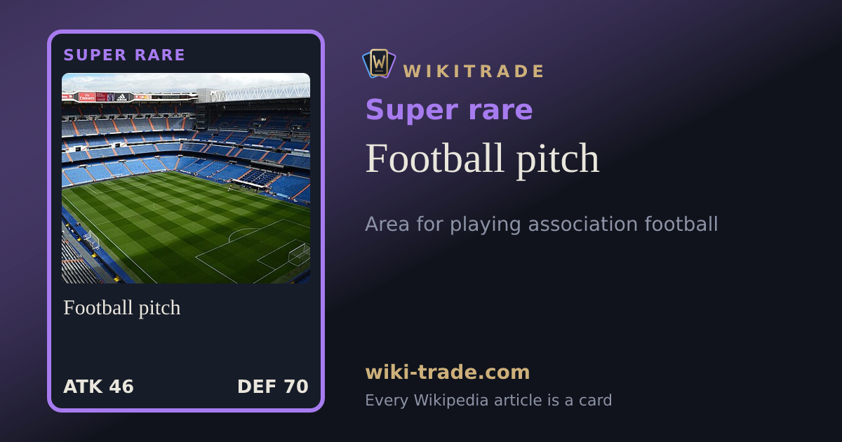 Football pitch — Super rare card