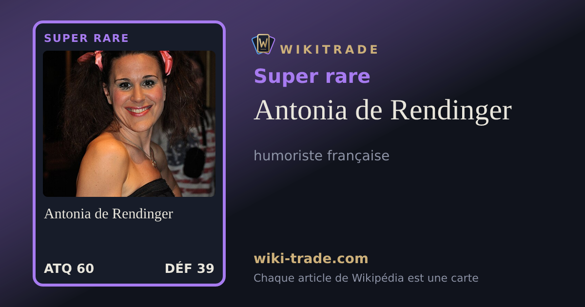 Antonia de Rendinger — carte Super rare