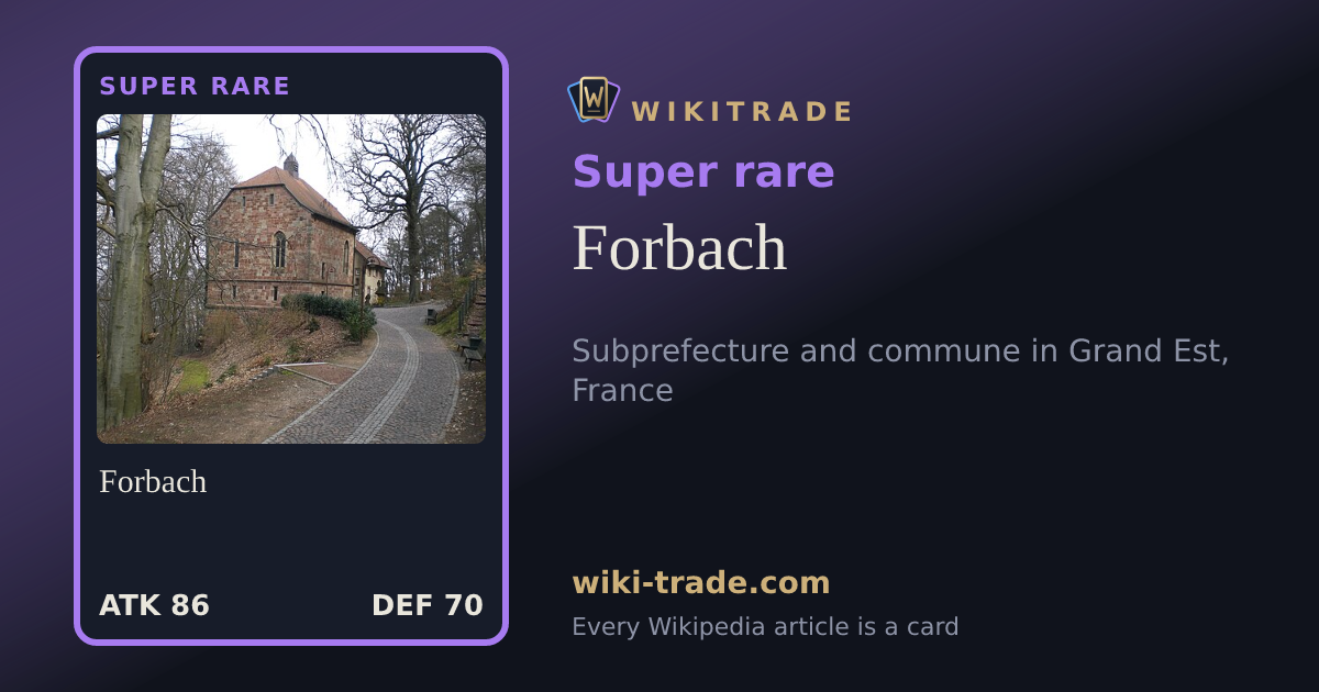 Forbach — Super rare card