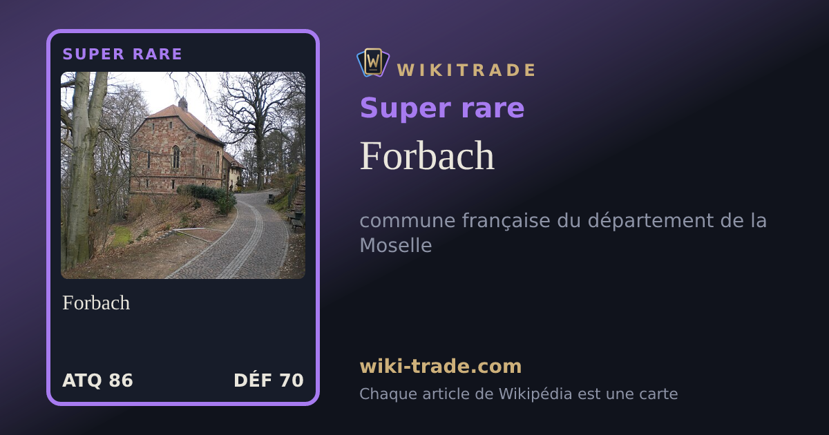 Forbach — carte Super rare
