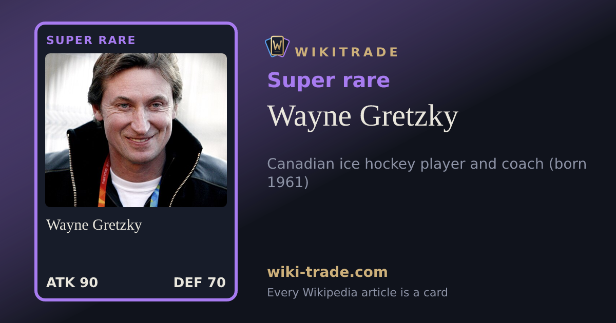 Wayne Gretzky — Super rare card