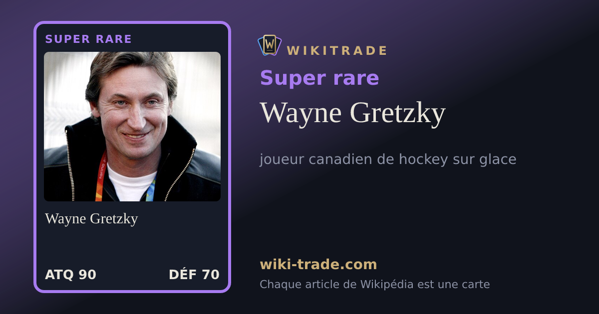 Wayne Gretzky — carte Super rare