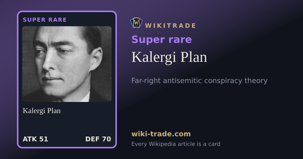 Kalergi Plan — Super rare card