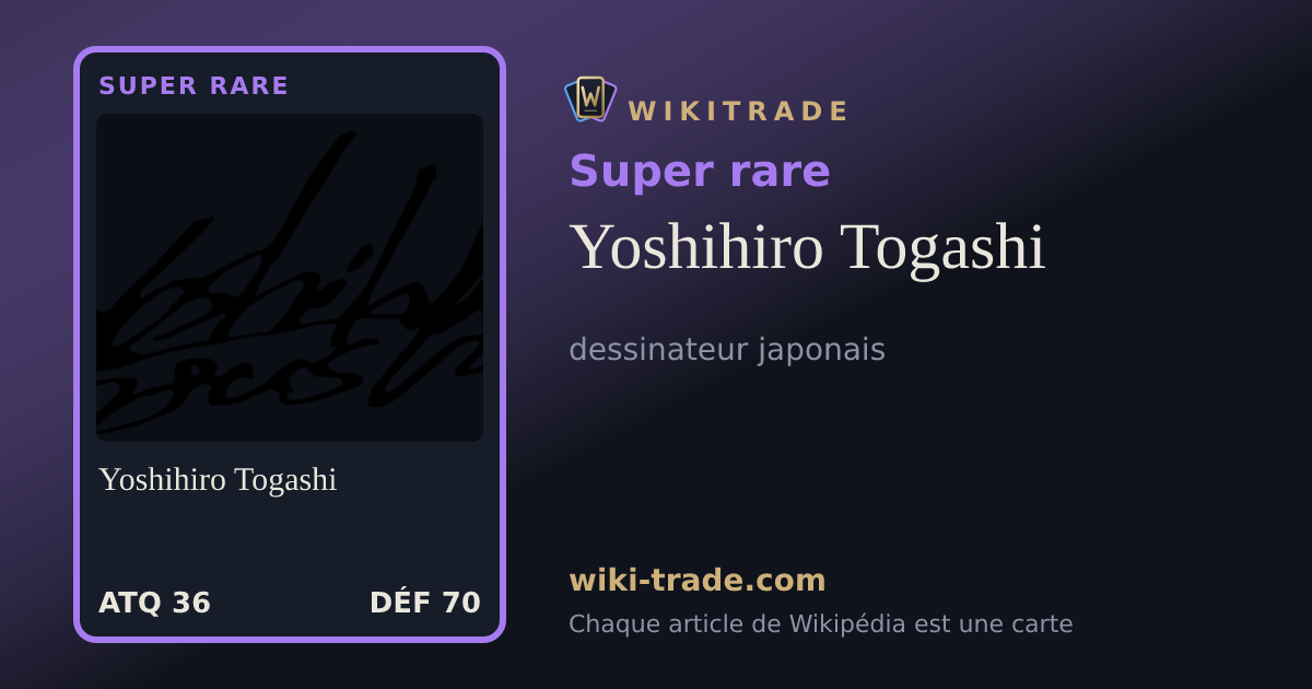 Yoshihiro Togashi — carte Super rare
