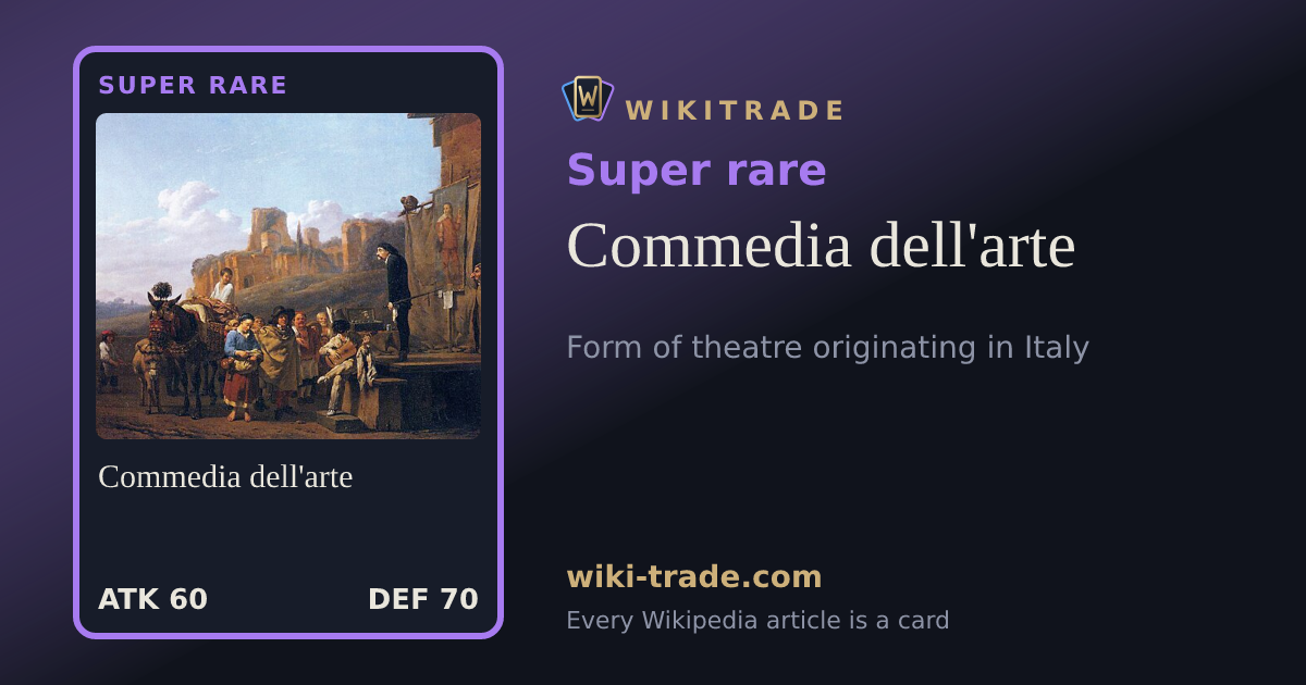 Commedia dell'arte — Super rare card