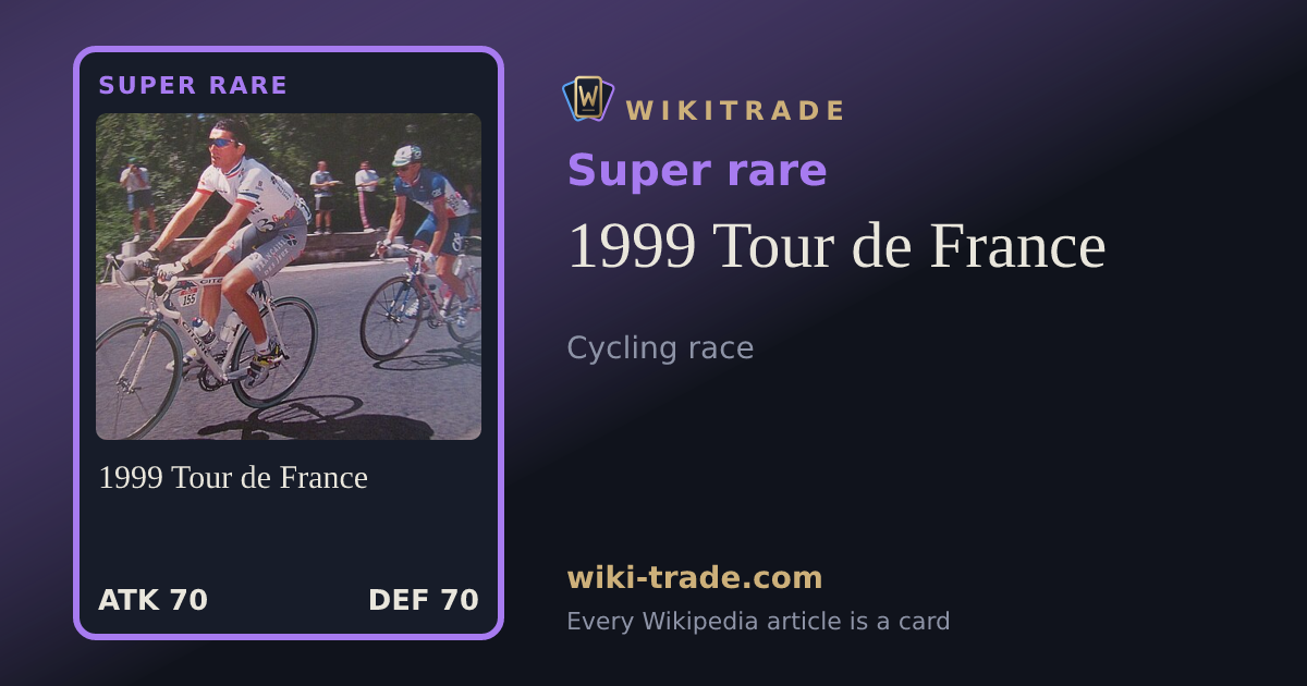 1999 Tour de France — Super rare card