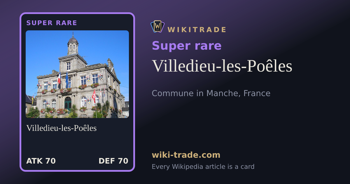 Villedieu-les-Poêles — Super rare card