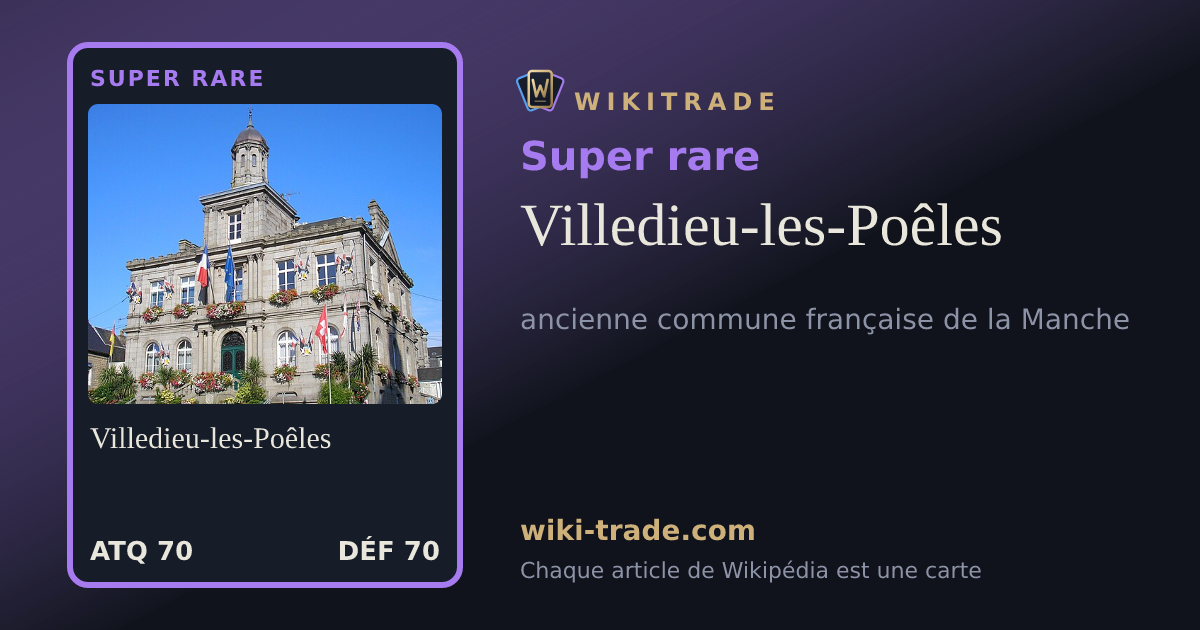 Villedieu-les-Poêles — carte Super rare
