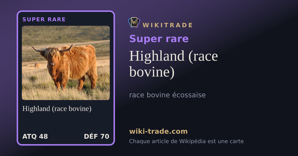 Highland (race bovine) — carte Super rare