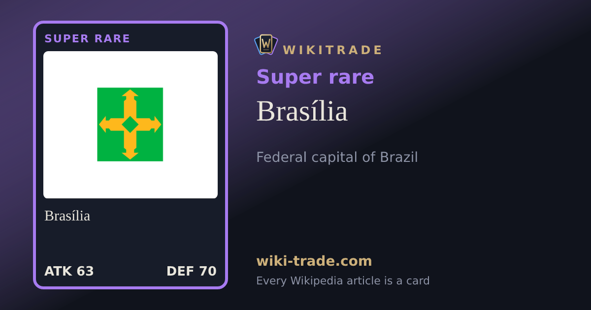 Brasília — Super rare card
