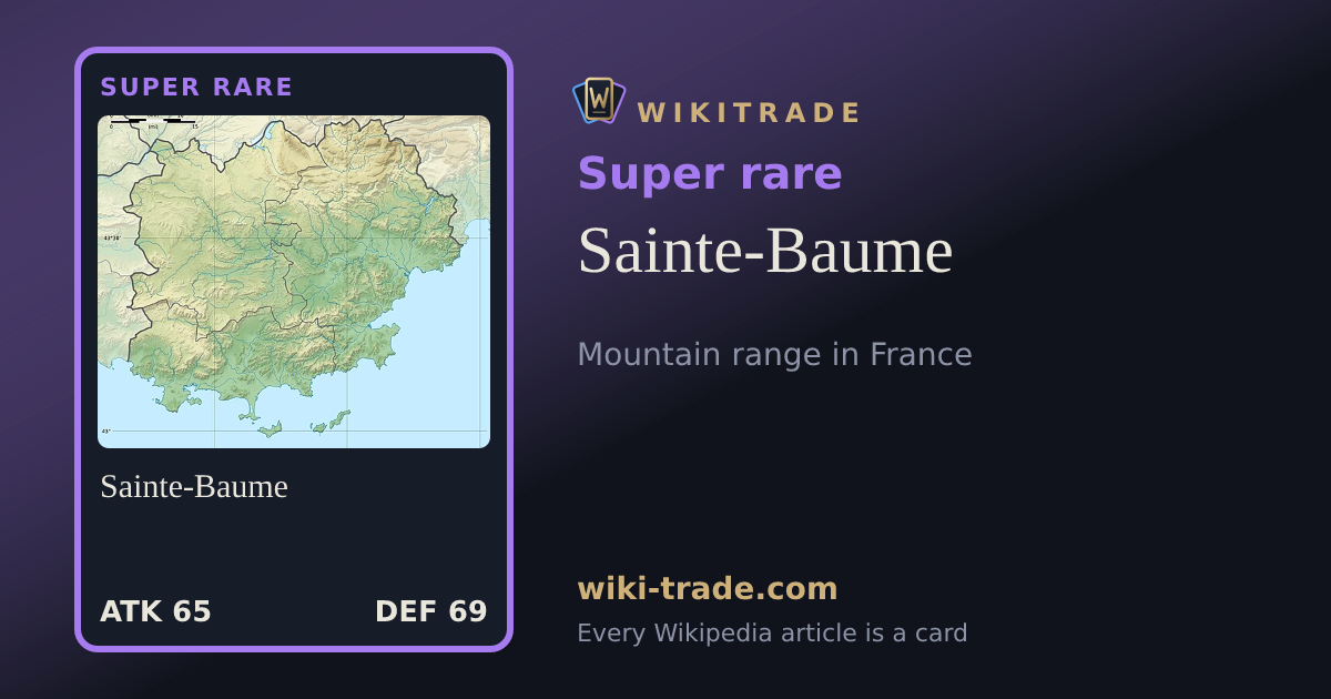 Sainte-Baume — Super rare card