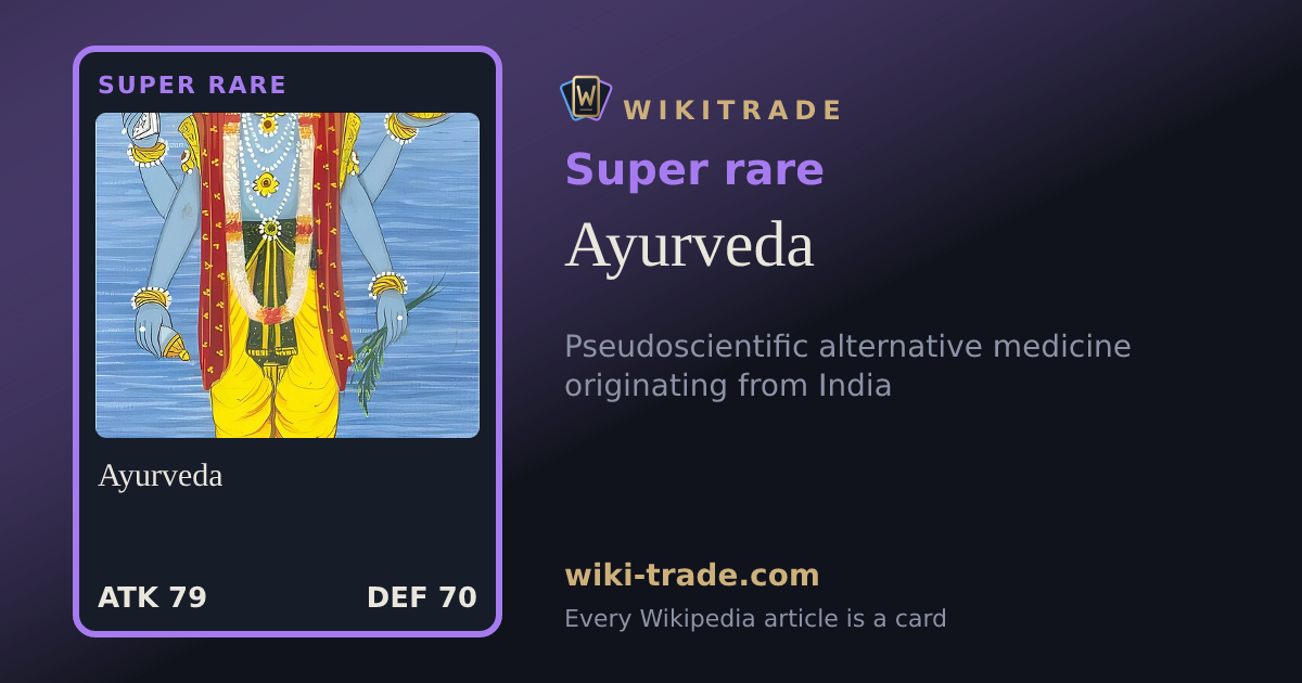 Ayurveda — Super rare card