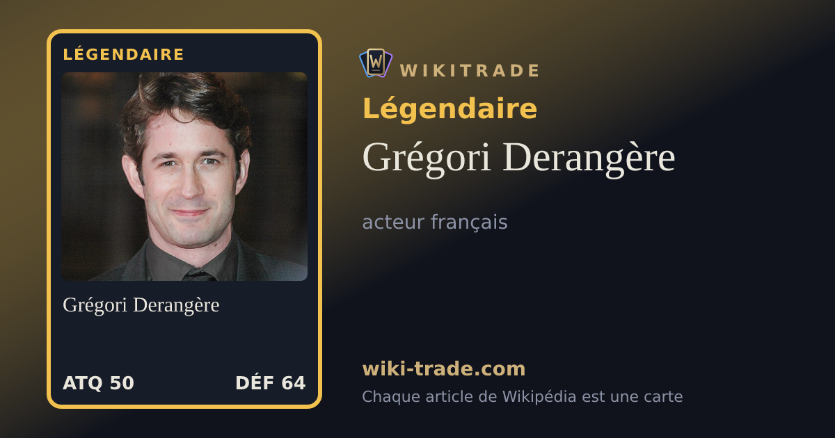Grégori Derangère — carte Légendaire