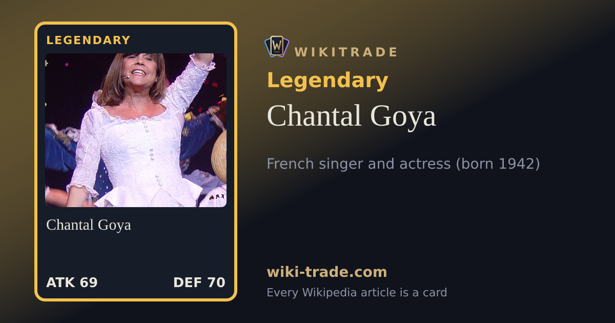 Chantal Goya — Legendary card