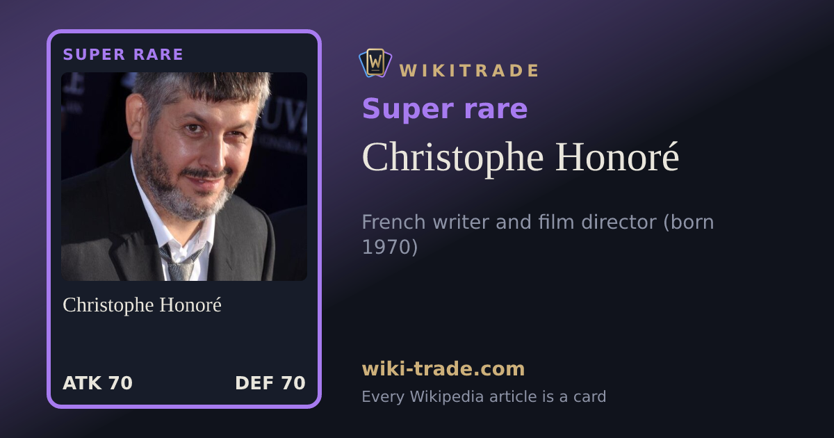 Christophe Honoré — Super rare card