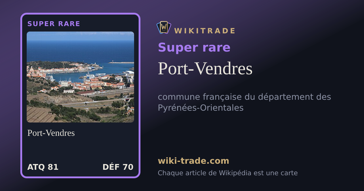 Port-Vendres — carte Super rare