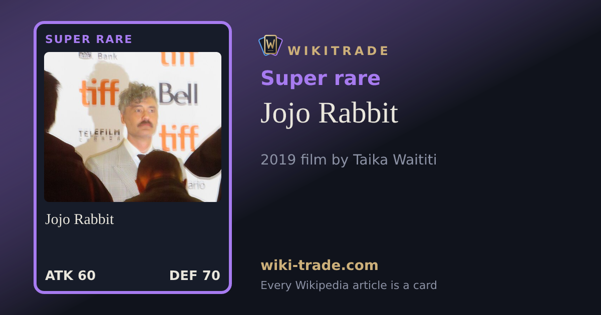 Jojo Rabbit — Super rare card