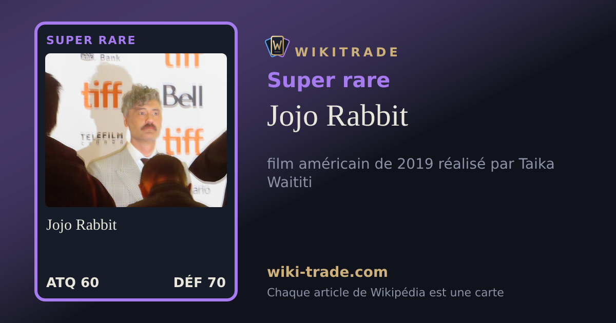 Jojo Rabbit — carte Super rare