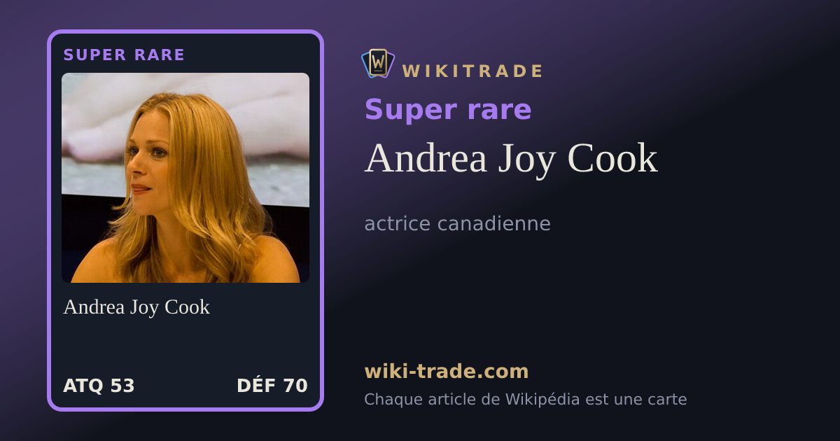 Andrea Joy Cook — carte Super rare