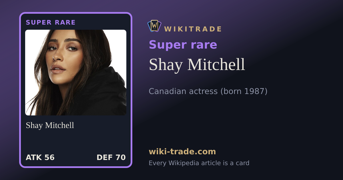 Shay Mitchell — Super rare card