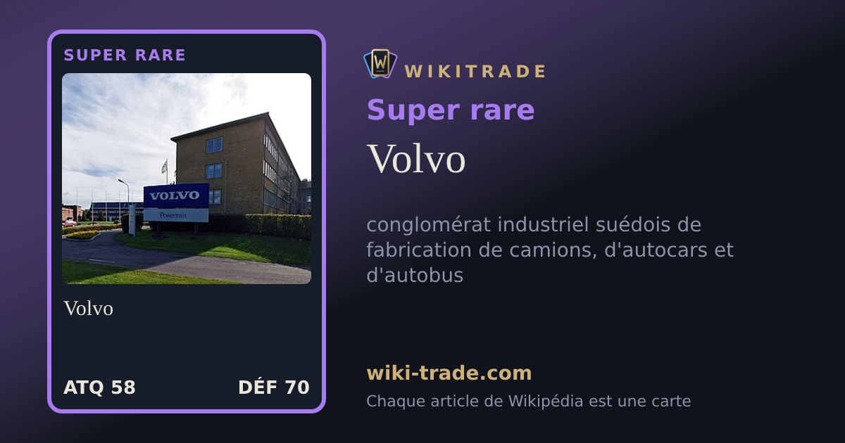 Volvo — carte Super rare