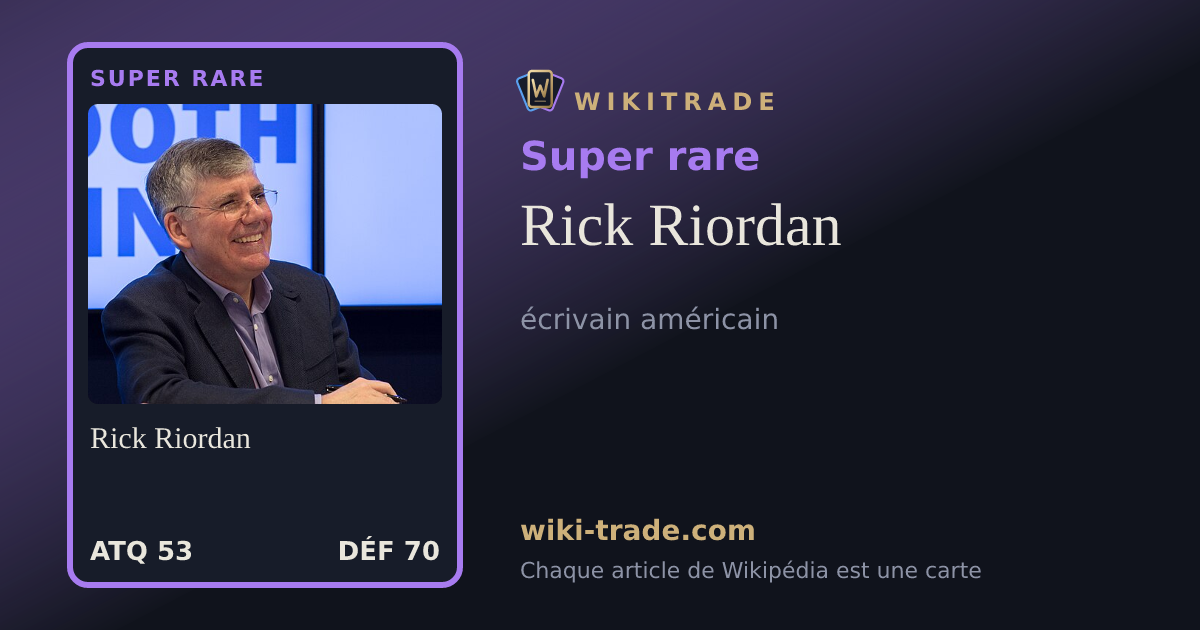Rick Riordan — carte Super rare