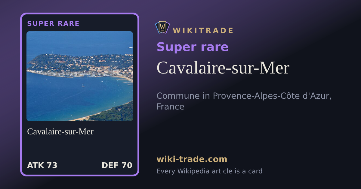 Cavalaire-sur-Mer — Super rare card