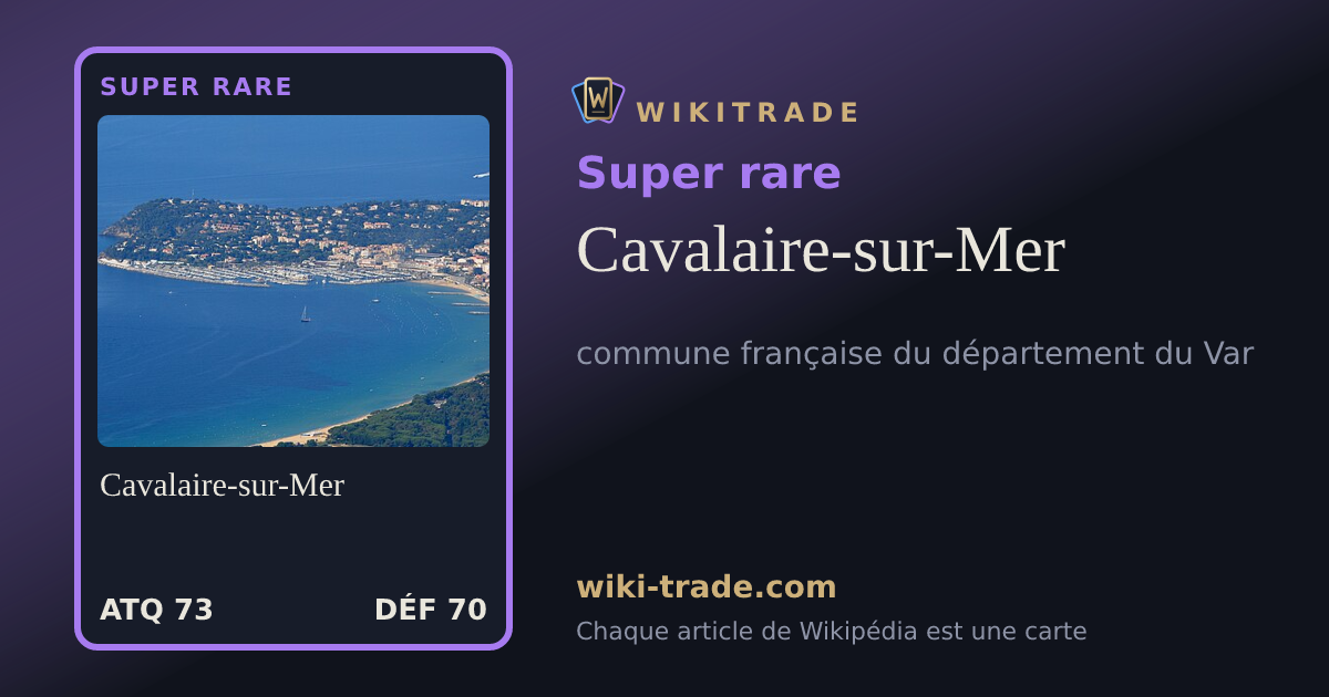 Cavalaire-sur-Mer — carte Super rare