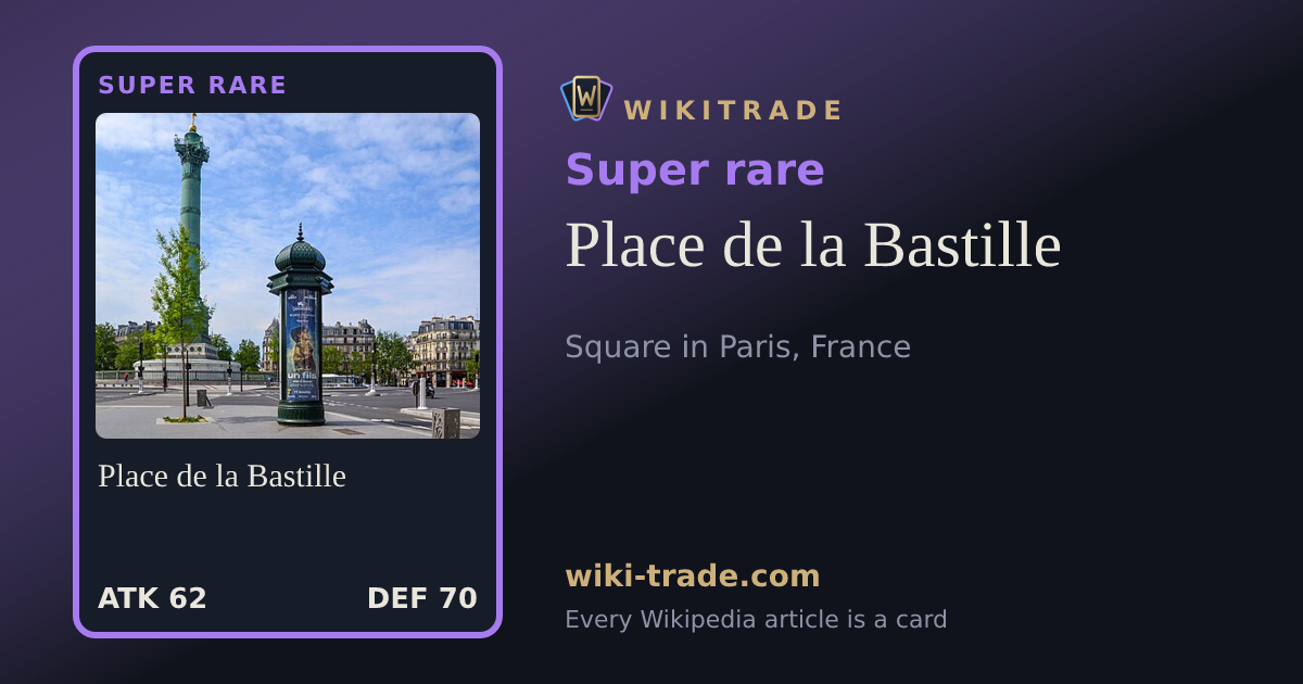 Place de la Bastille — Super rare card