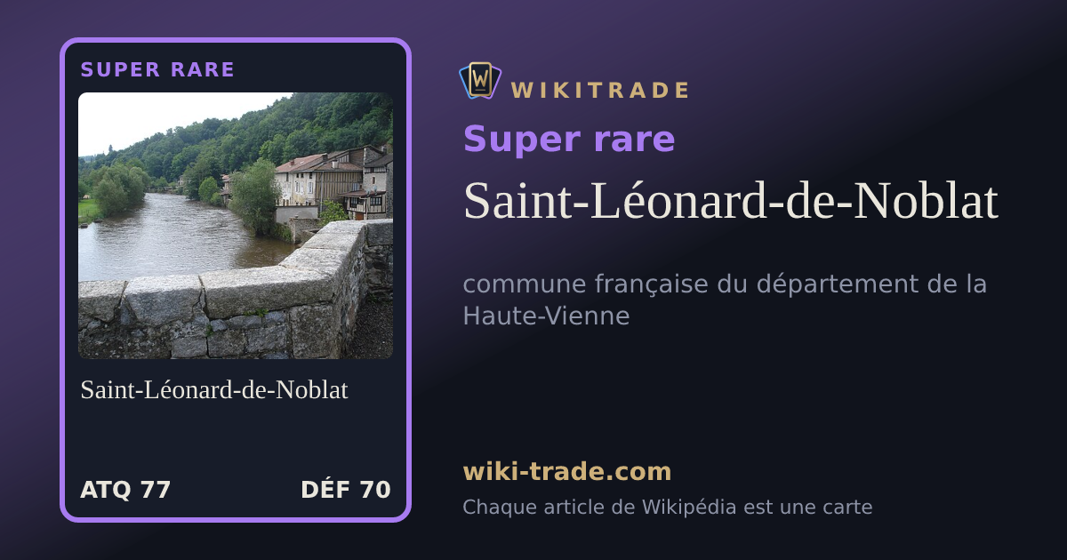 Saint-Léonard-de-Noblat — carte Super rare