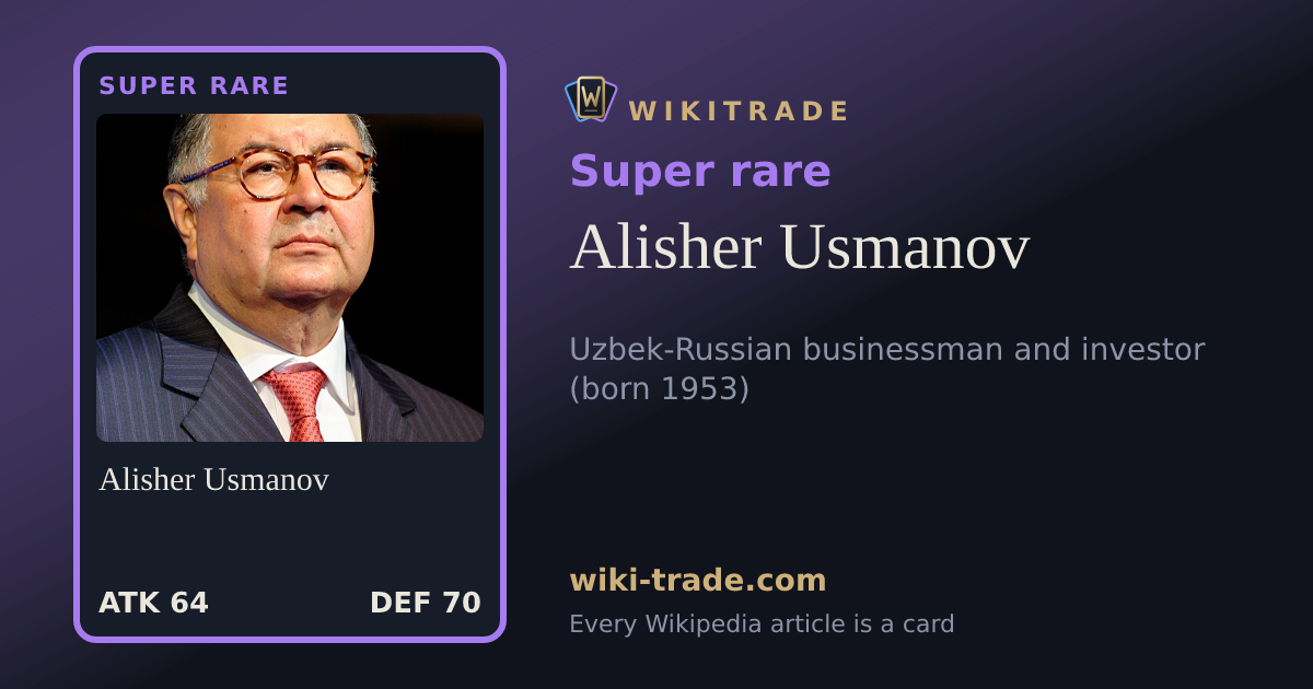 Alisher Usmanov — Super rare card