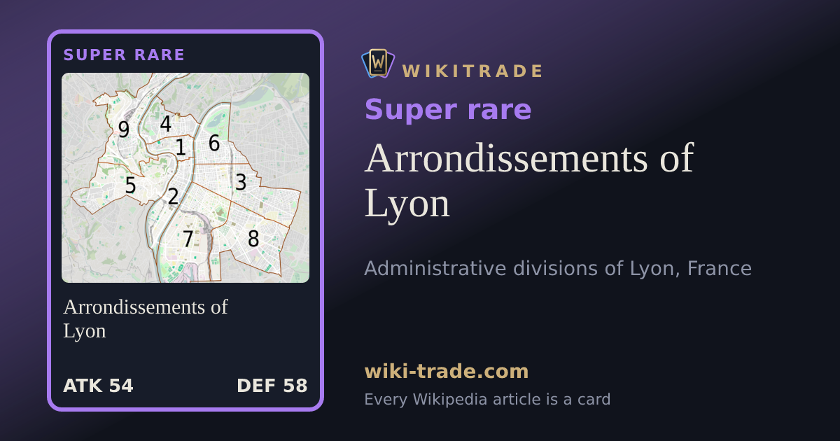Arrondissements of Lyon — Super rare card