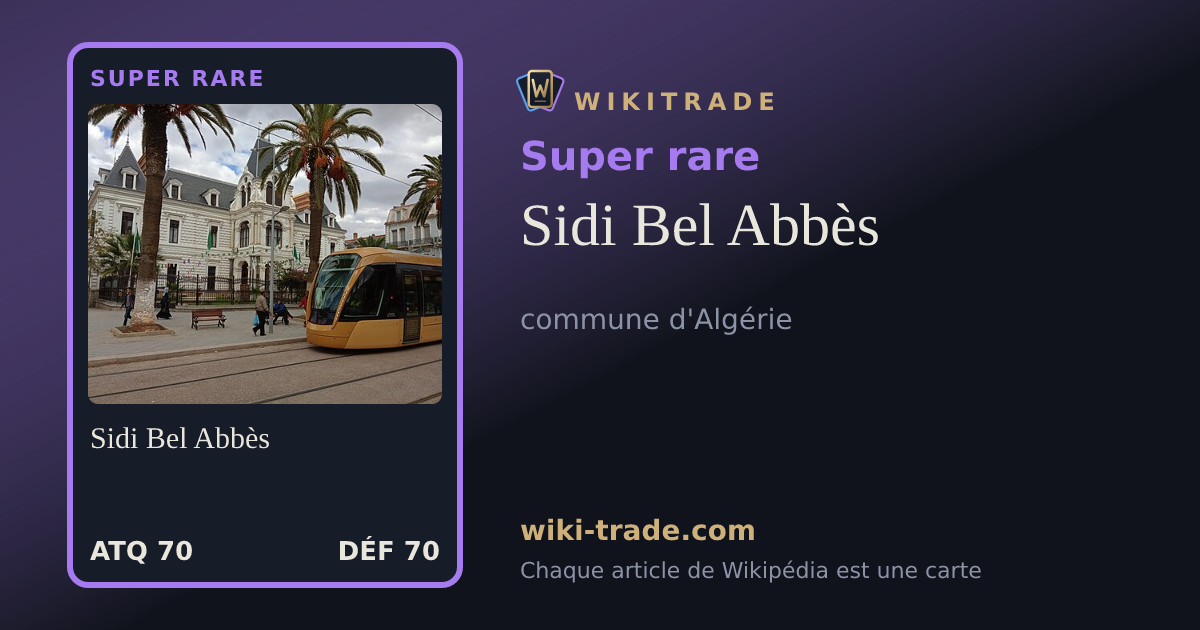Sidi Bel Abbès — carte Super rare