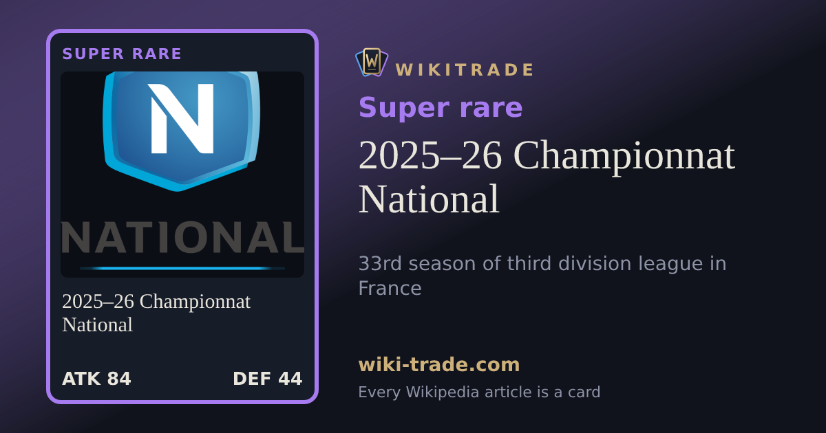 2025–26 Championnat National — Super rare card