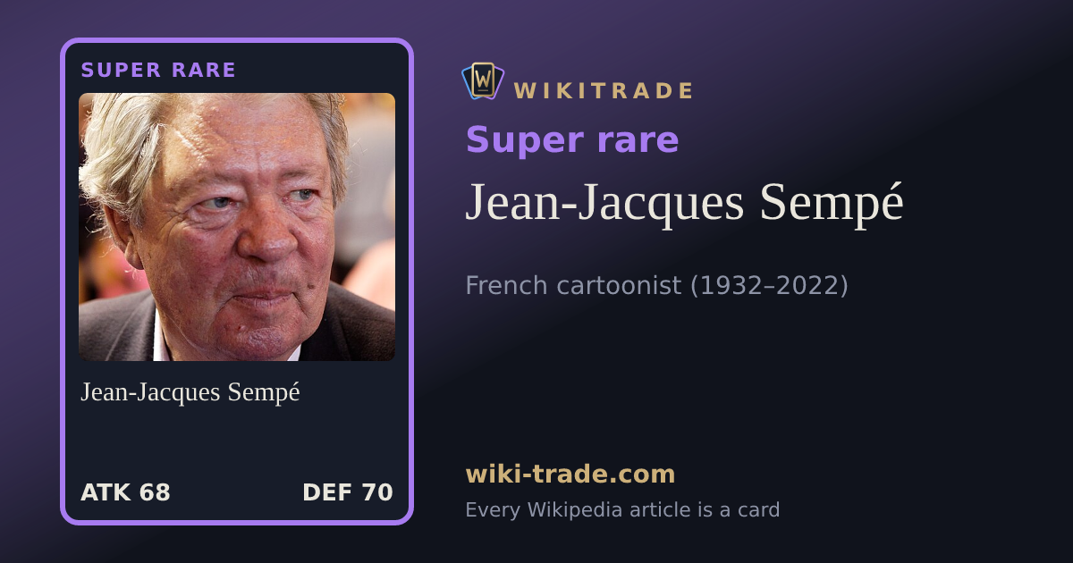 Jean-Jacques Sempé — Super rare card