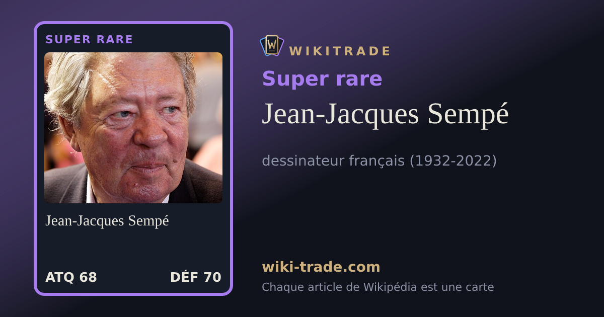 Jean-Jacques Sempé — carte Super rare
