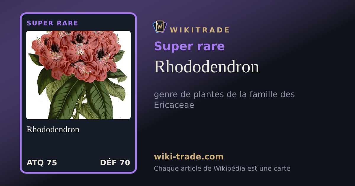 Rhododendron — carte Super rare