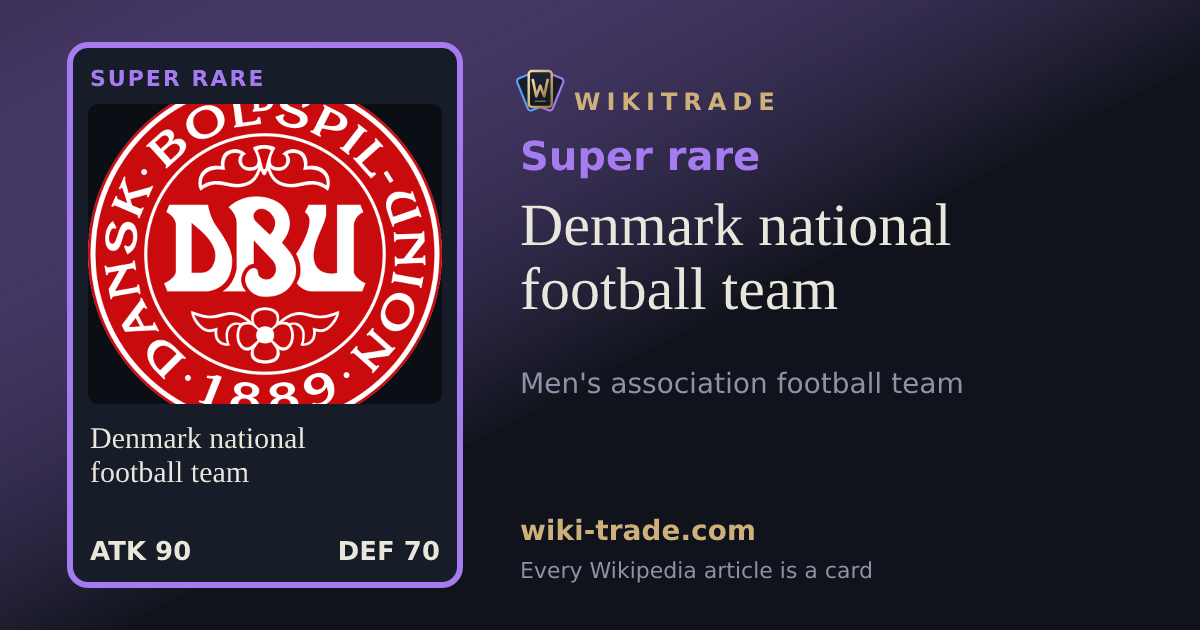 Denmark national football team — Super rare card