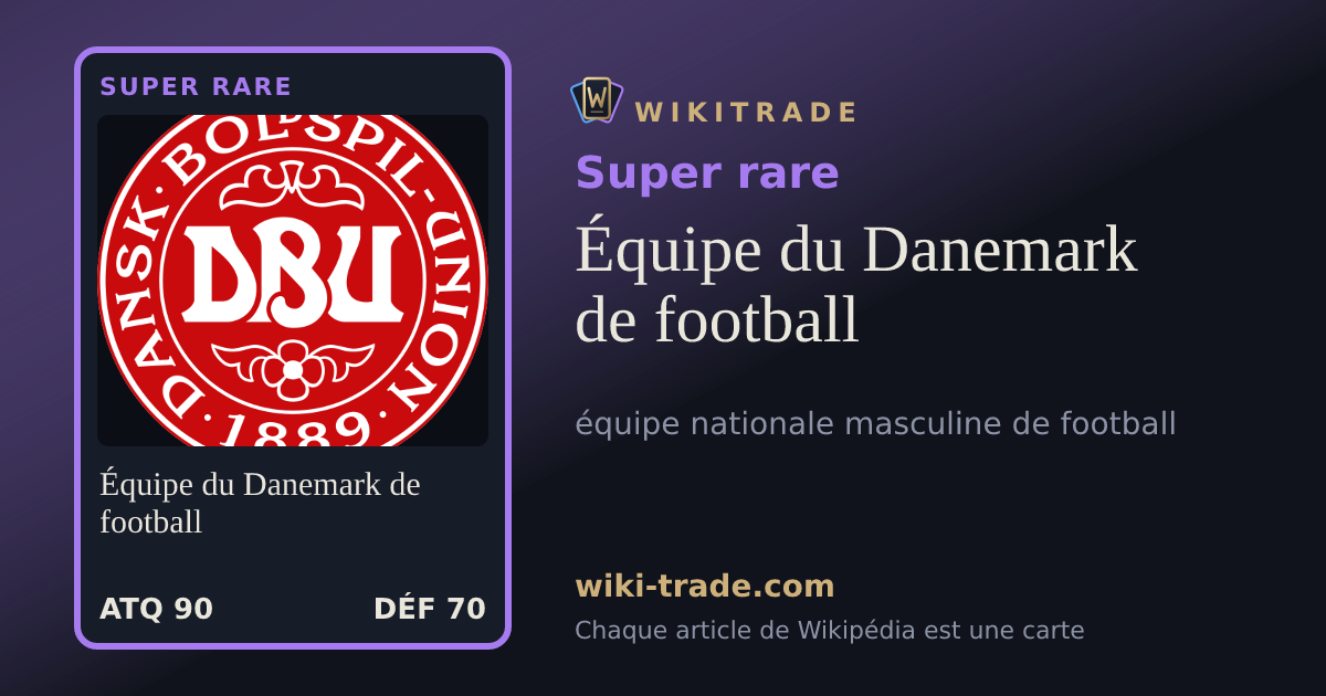 Équipe du Danemark de football — carte Super rare