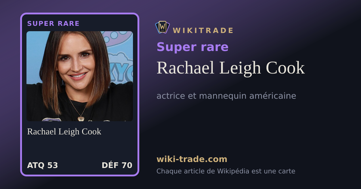 Rachael Leigh Cook — carte Super rare
