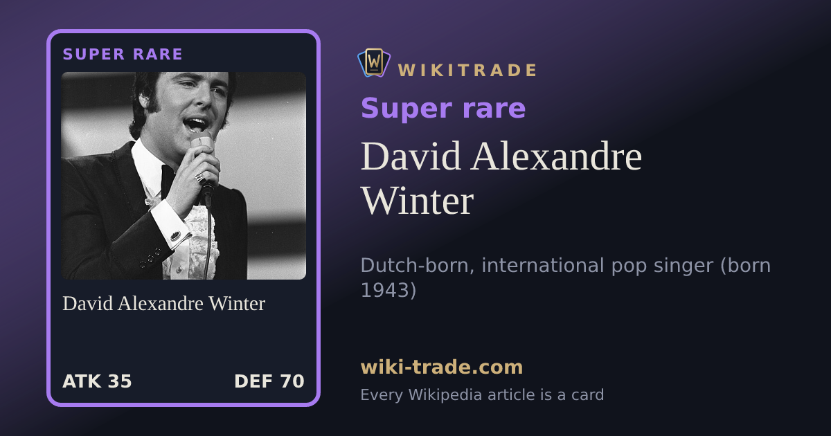 David Alexandre Winter — Super rare card
