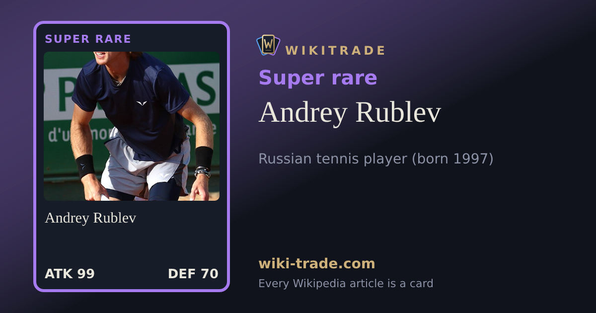 Andrey Rublev — Super rare card