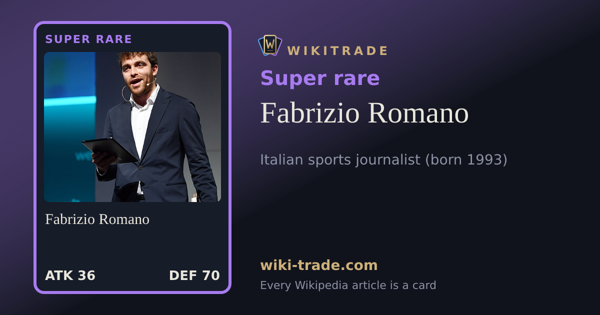 Fabrizio Romano — Super rare card