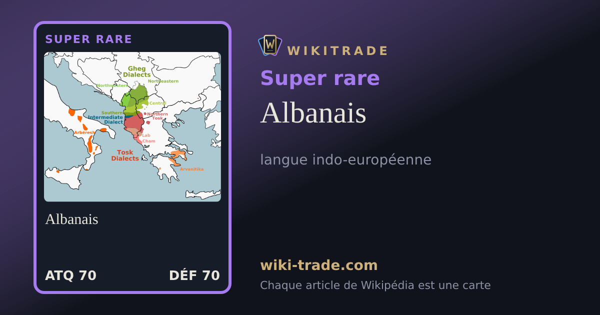 Albanais — carte Super rare
