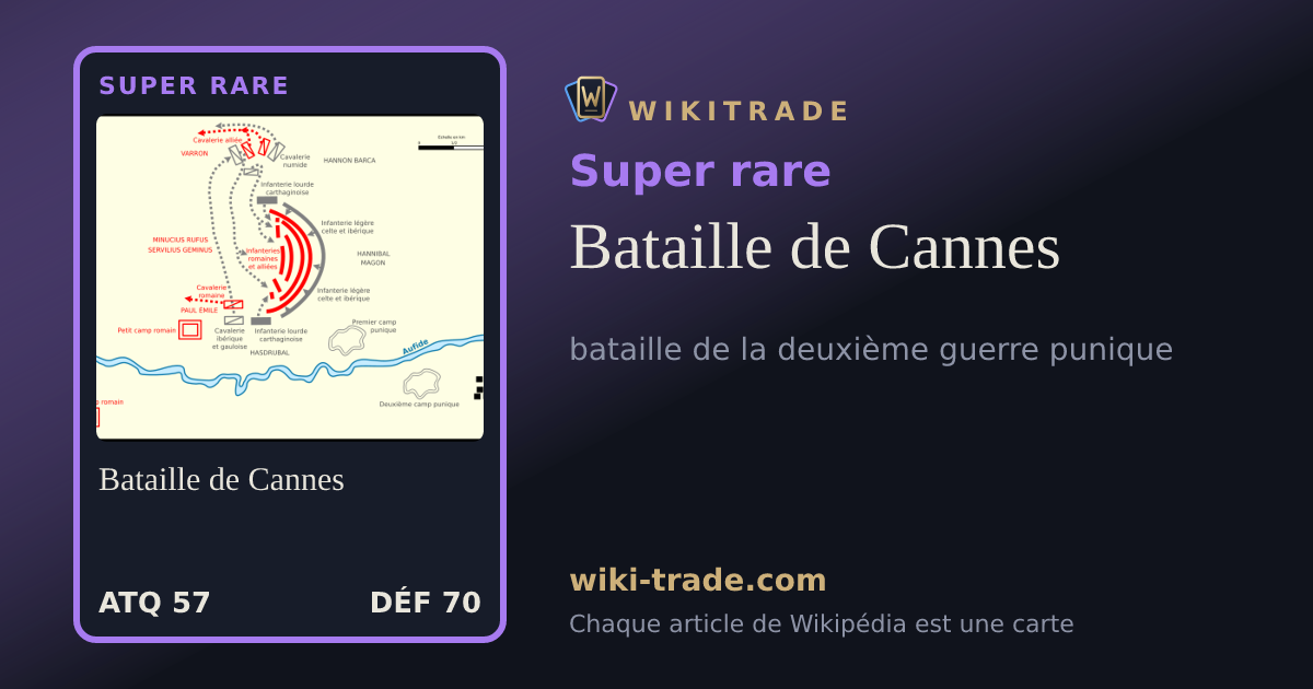 Bataille de Cannes — carte Super rare