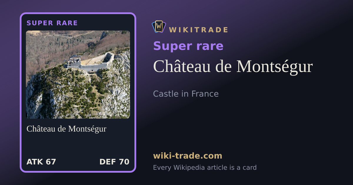 Château de Montségur — Super rare card