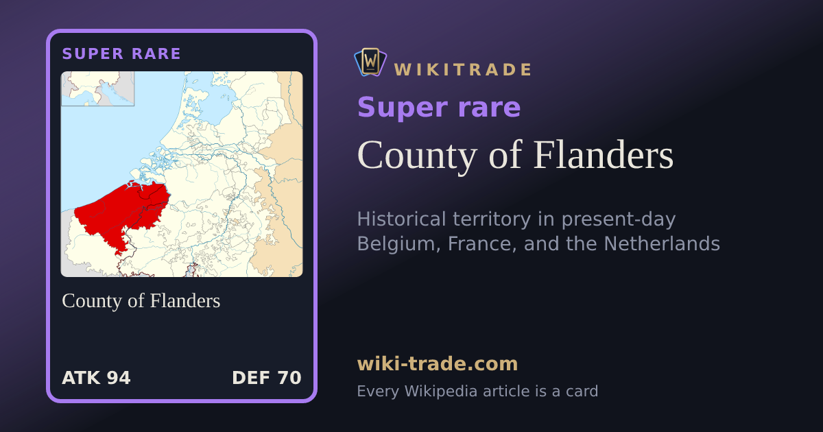 County of Flanders — Super rare card